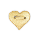 Nesican Broche Cœur Mystique Jaune