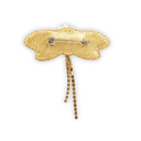 Broche Libellule brodée à la main Nesican