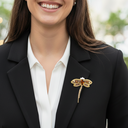 Libellule Broche Nesican blazer noir femme