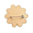 Nesican - Broche Fleur Orange & Or – Finition dorée (2).webp