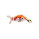 Nesican - Porte-clés _ Charms – Poisson perlé orange et rose (2).webp