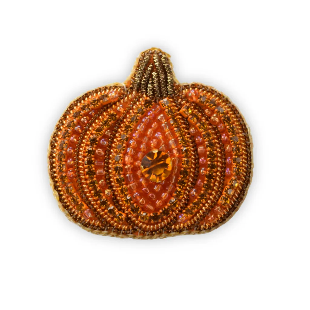 Nesican Broche épingle automne citrouille orange.webp