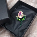 Broche tulipe pêche