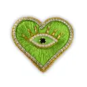 Broche - Cœur Mystique Vert