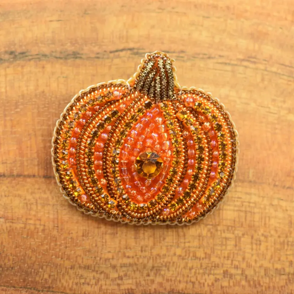 Broche - Citrouille