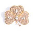 Broche - Trèfle à Trois Feuilles Or