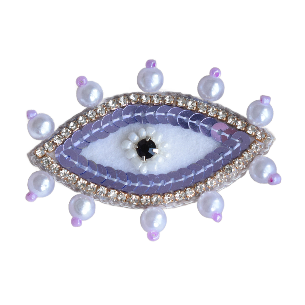Broche - Œil Mystique Violet