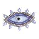 Broche - Œil Mystique Violet