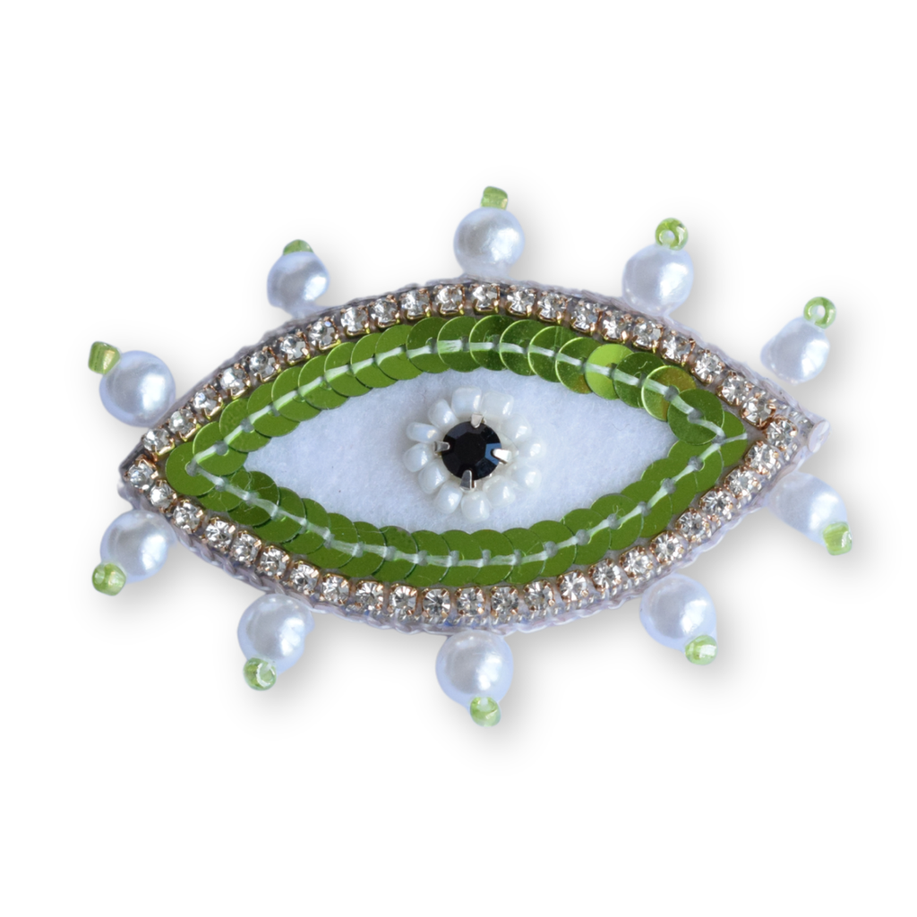 Broche - Œil Mystique Vert