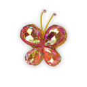 Broche - Papillon Rose