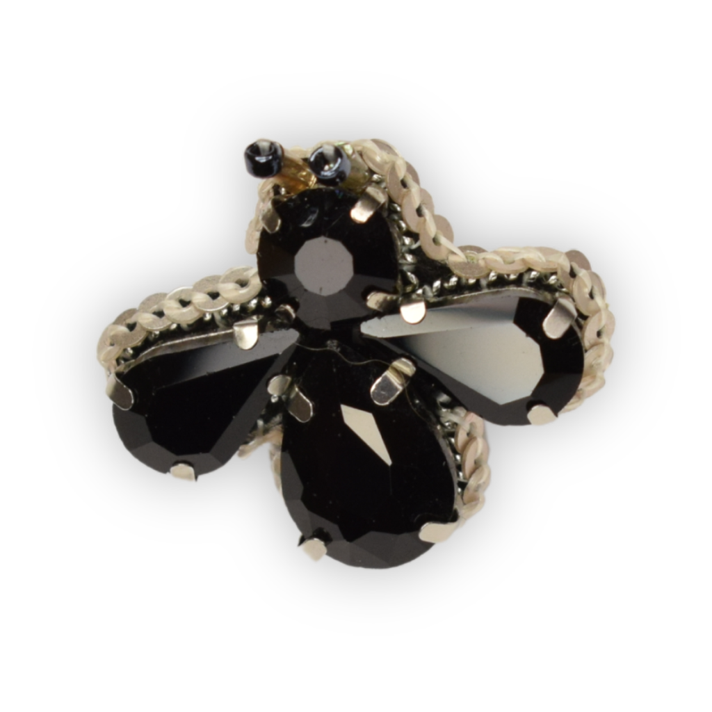 Broche - Abeille noir