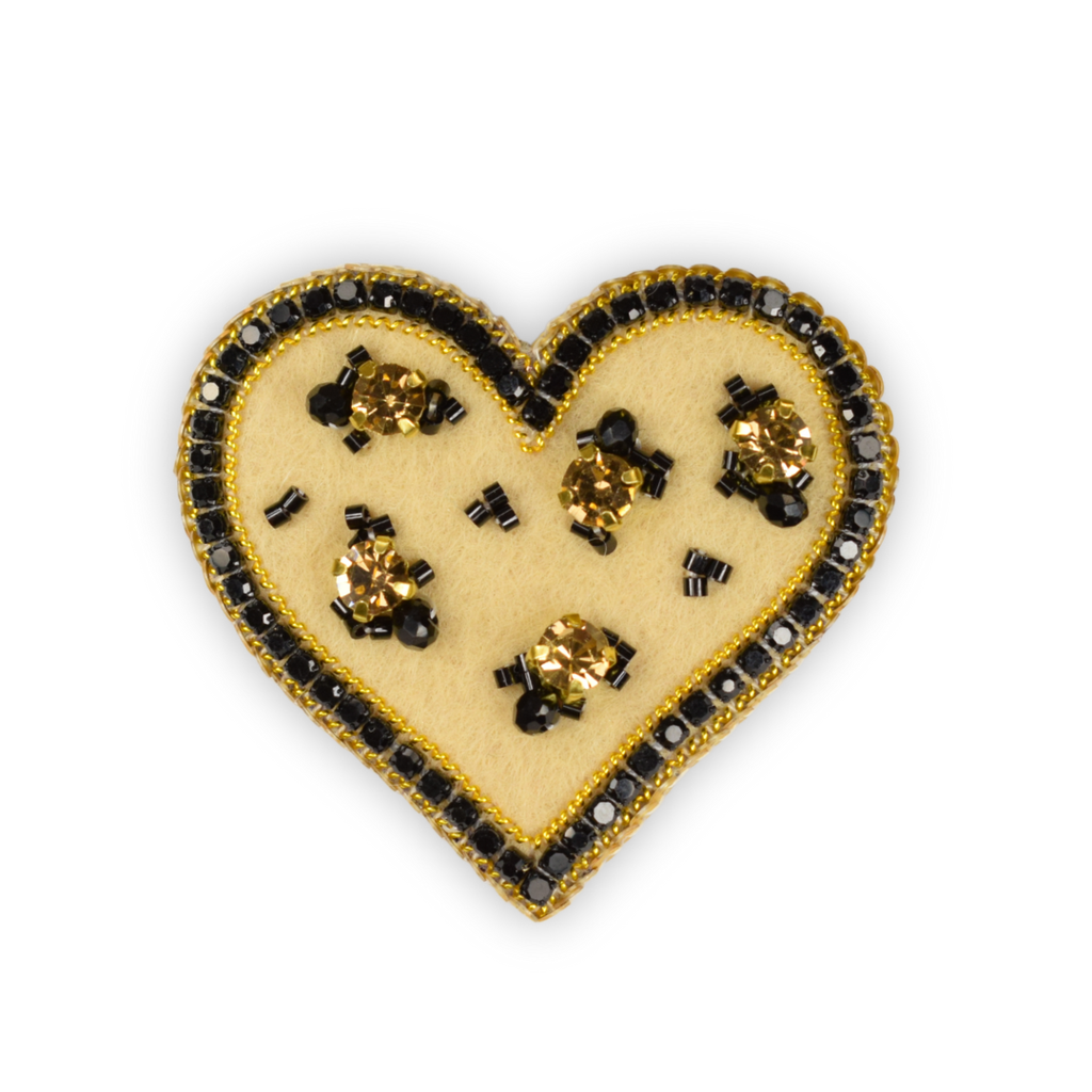 Broche - Cœur Léopard