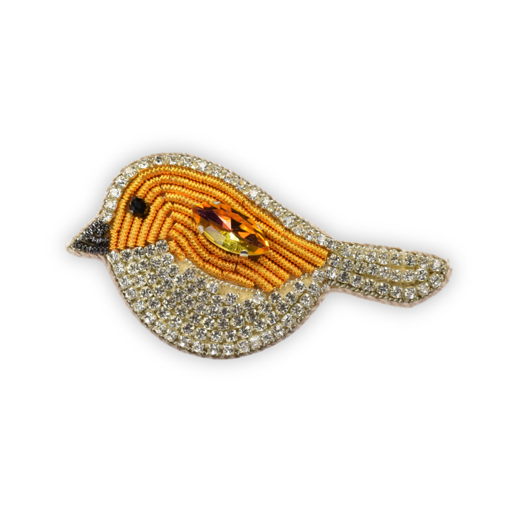Broche - Moineau Ambré