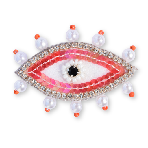 Broche - Œil Mystique Orange